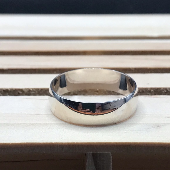 925 Sterling Silver wedding Band Ring size 10 - Picture 12 of 13